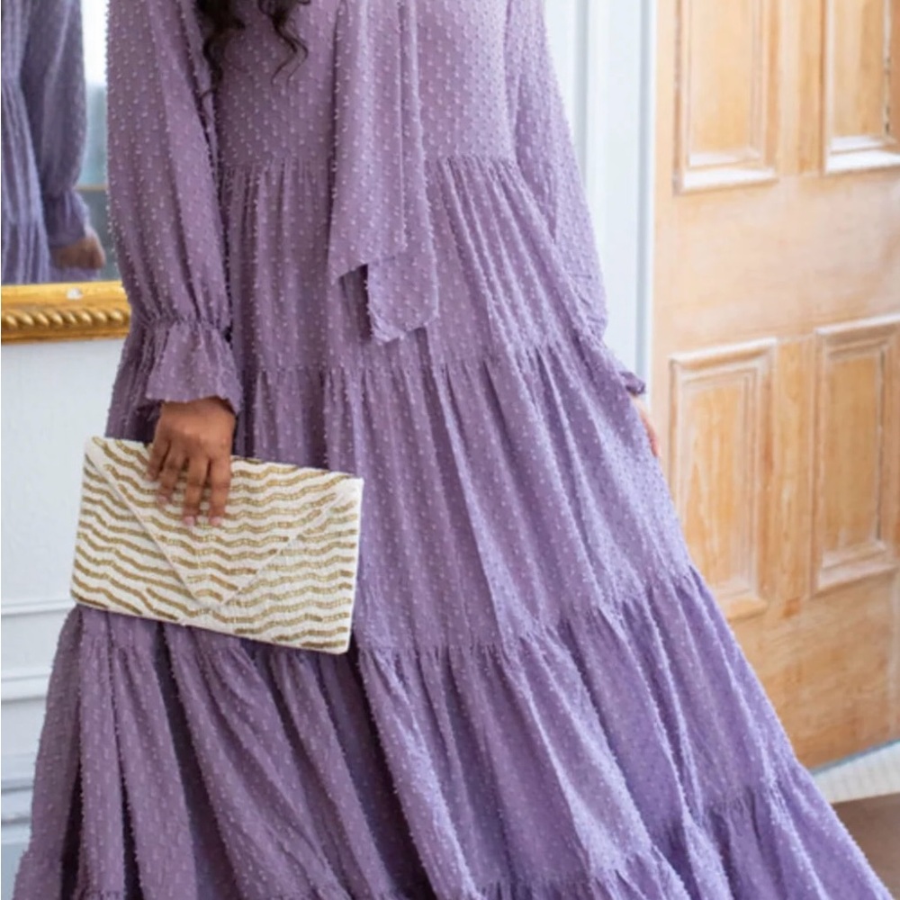Dainty Jewells Lavender Long Sleeve Dress